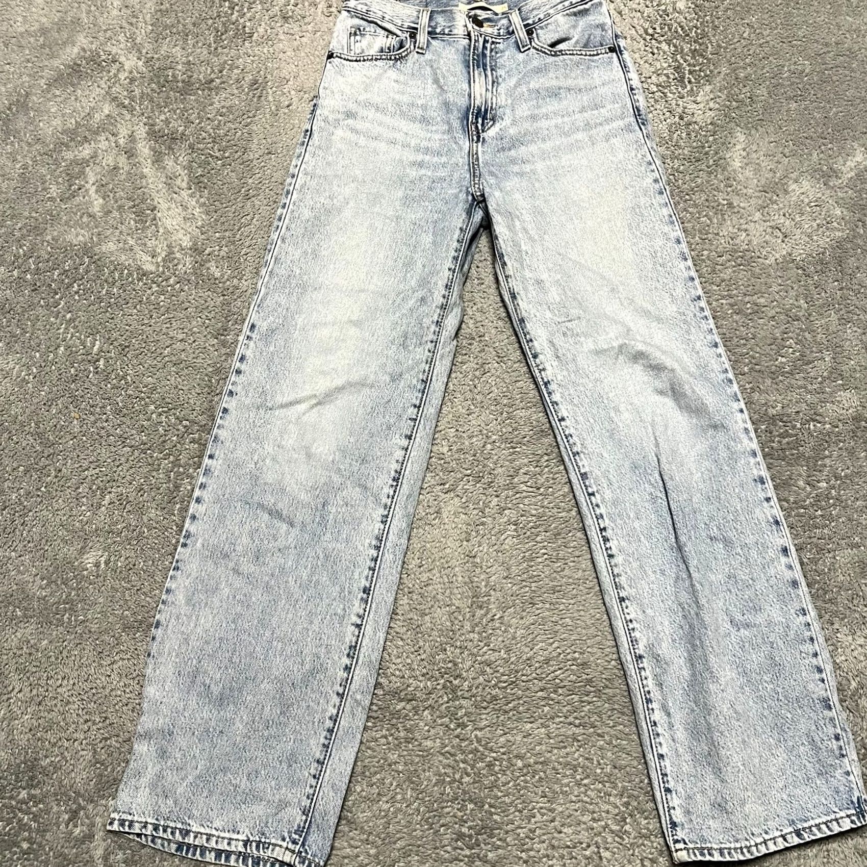Levi's Levi's Jeans Womens 25 Regular Blue Denim High Waisted Straight 27x30 Relaxed Fit Womens Jeans 25 Regular Blue Denim High Waisted Straight Levi's Size 42" / US 20 - 2 Thumbnail