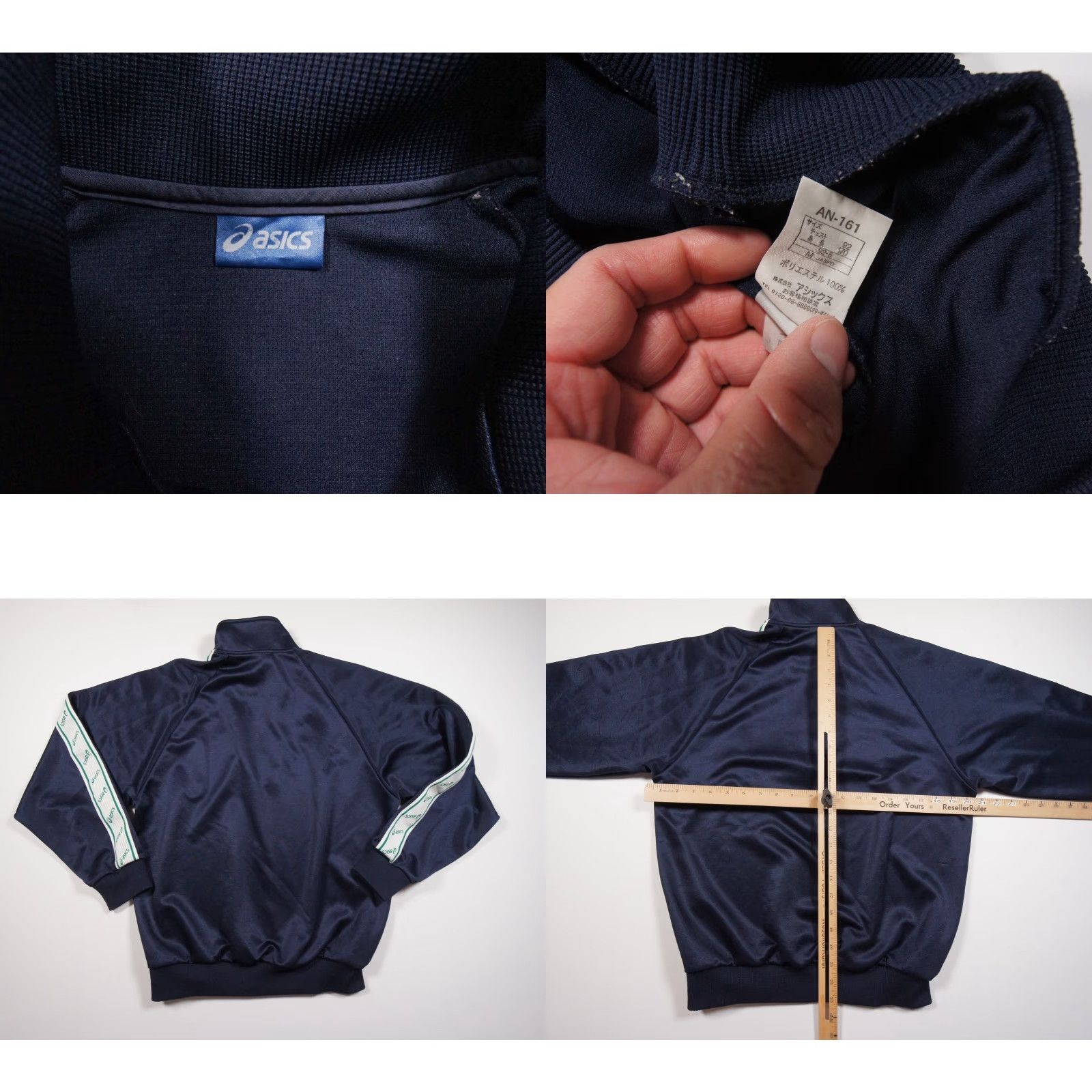 Asics VINTAGE ASICS Jacket Adult Medium Blue Track Jacket 1/4 Zip Pullover Mens Size US M / EU 48-50 / 2 - 8 Thumbnail