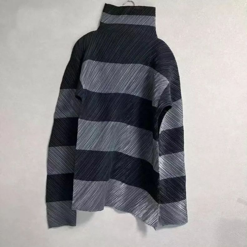 Issey Miyake Issey Miyake Vintage Striped Glossy Top - dmc Size US M / EU 48-50 / 2 - 1 Thumbnail