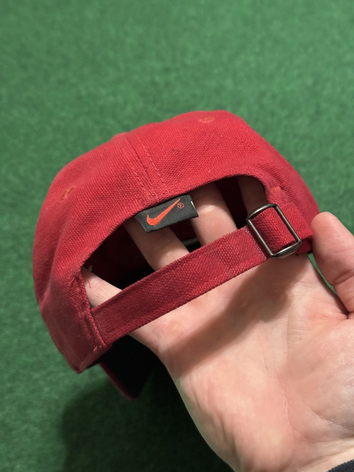 Nike Vintage Nike 90s Swoosh Check Strapback Baseball Cap Hat Size ONE SIZE - 8 Thumbnail