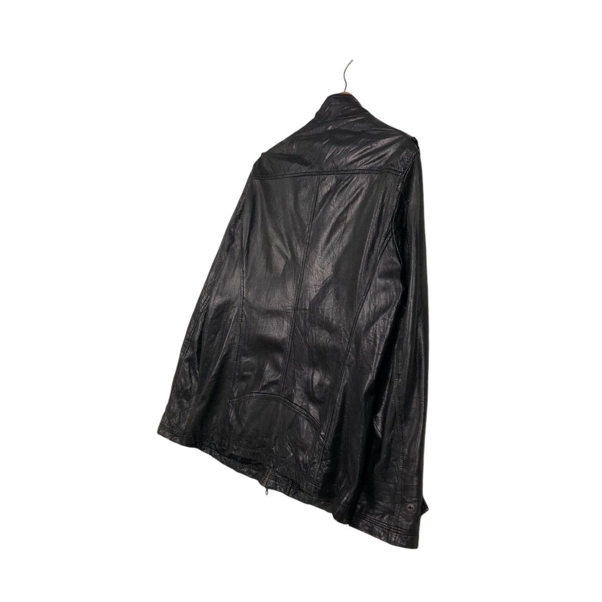 Issey Miyake 🔥VINTAGE BIKER LEATHER JACKET ON BOARD ISSEY MIYAKE Size US L / EU 52-54 / 3 - 12 Thumbnail