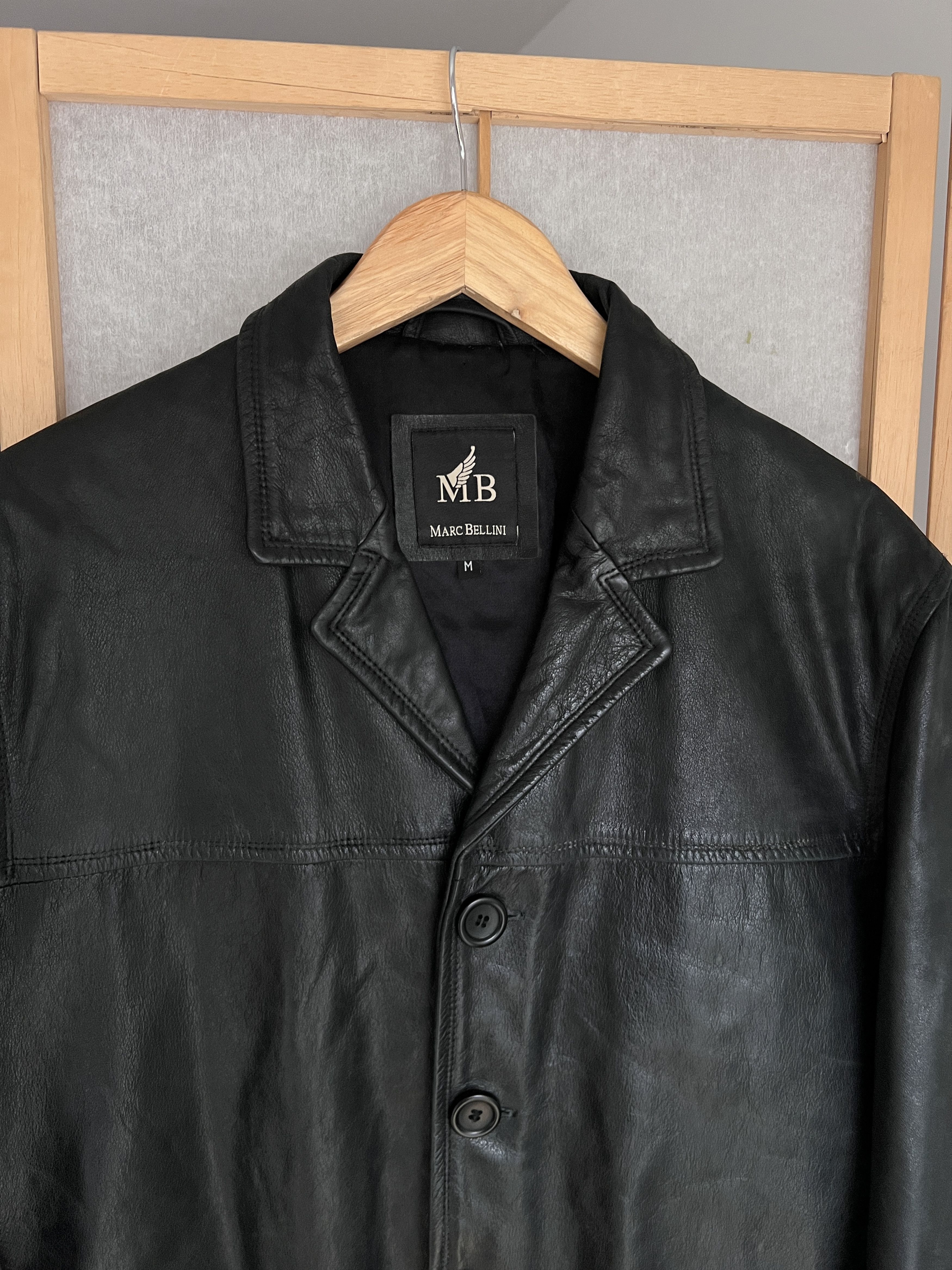 If Six Was Nine VTG 90s soft leather jacket coat opium japanese baggy boxy Size US M / EU 48-50 / 2 - 2 Thumbnail