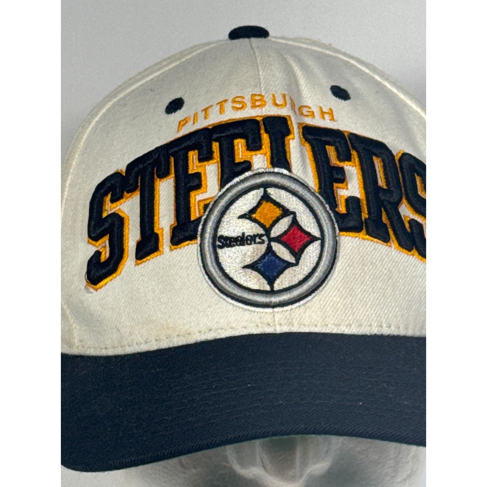 Mitchell & Ness Vintage 90s Pittsburgh Steelers Laser Snapback Hat Size ONE SIZE - 2 Thumbnail
