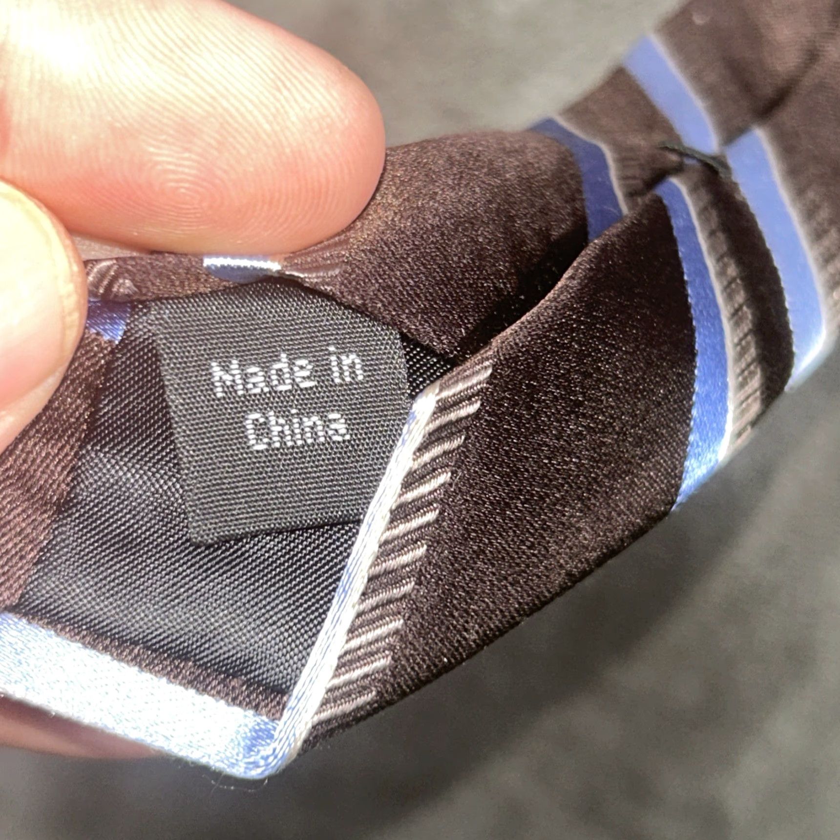 Michael Kors Michael Kors Silk Necktie Striped Repp Brown Blue 59 Inch Size ONE SIZE - 5 Thumbnail