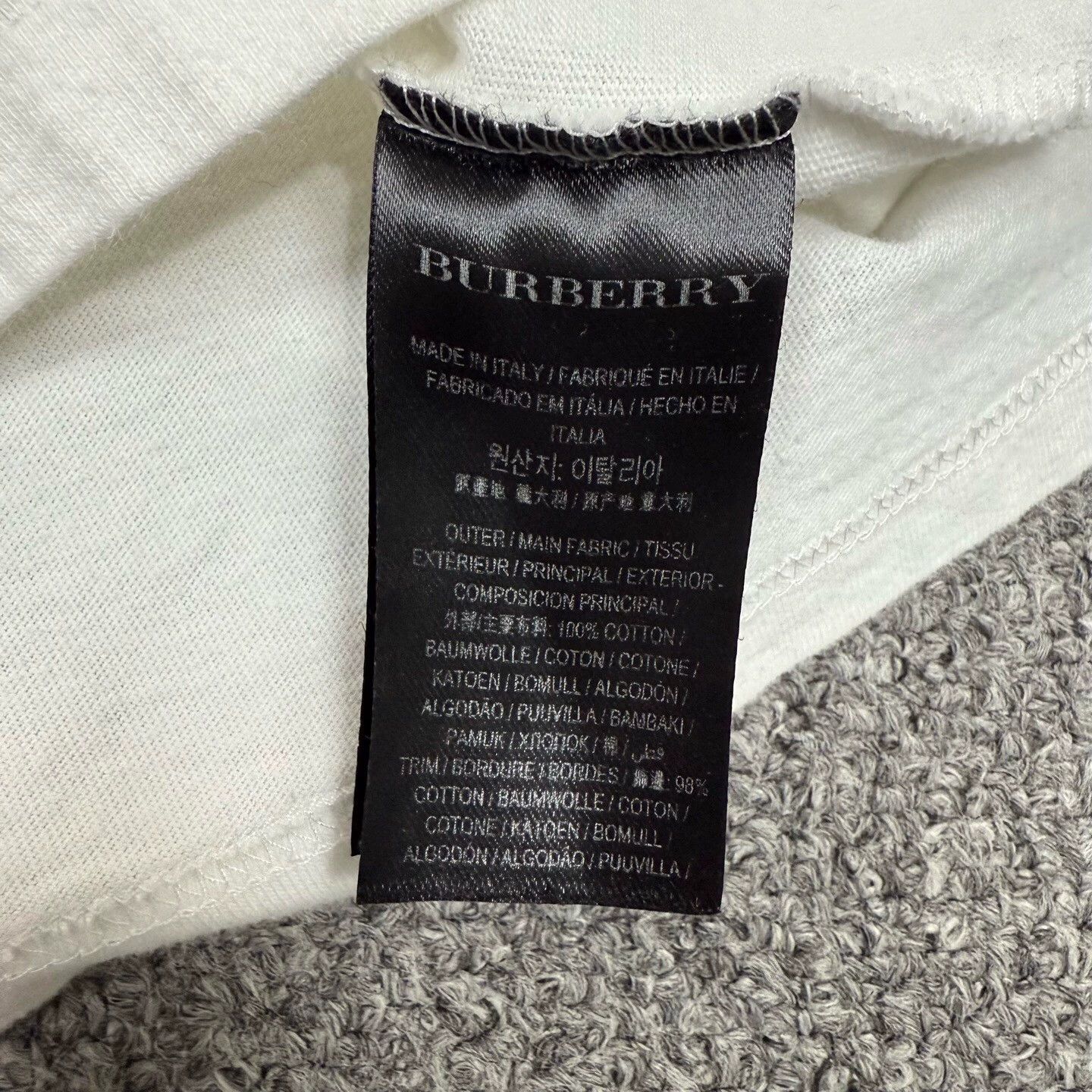 Burberry Burberry Blue Embroidered Logo Short Sleeve XS Size XS / US 0-2 / IT 36-38 - 4 Thumbnail