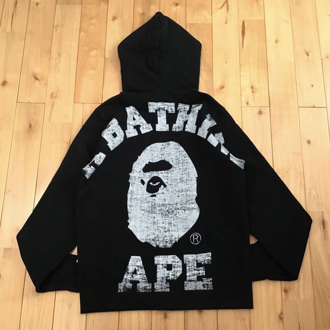 Bape BAPE Big college logo full zip hoodie a bathing ape Size US M / EU 48-50 / 2 - 3 Thumbnail