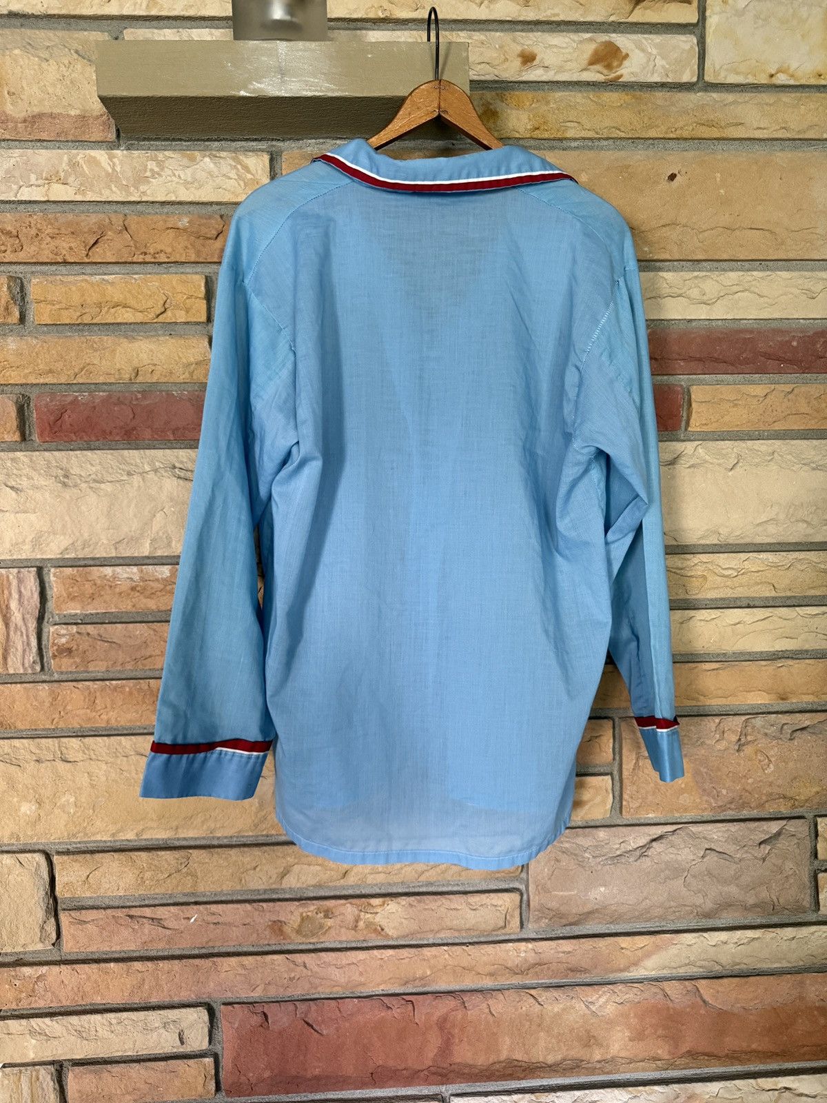 Vintage Vintage 70s Button Up Pajama Shirt Size US L / EU 52-54 / 3 - 6 Thumbnail