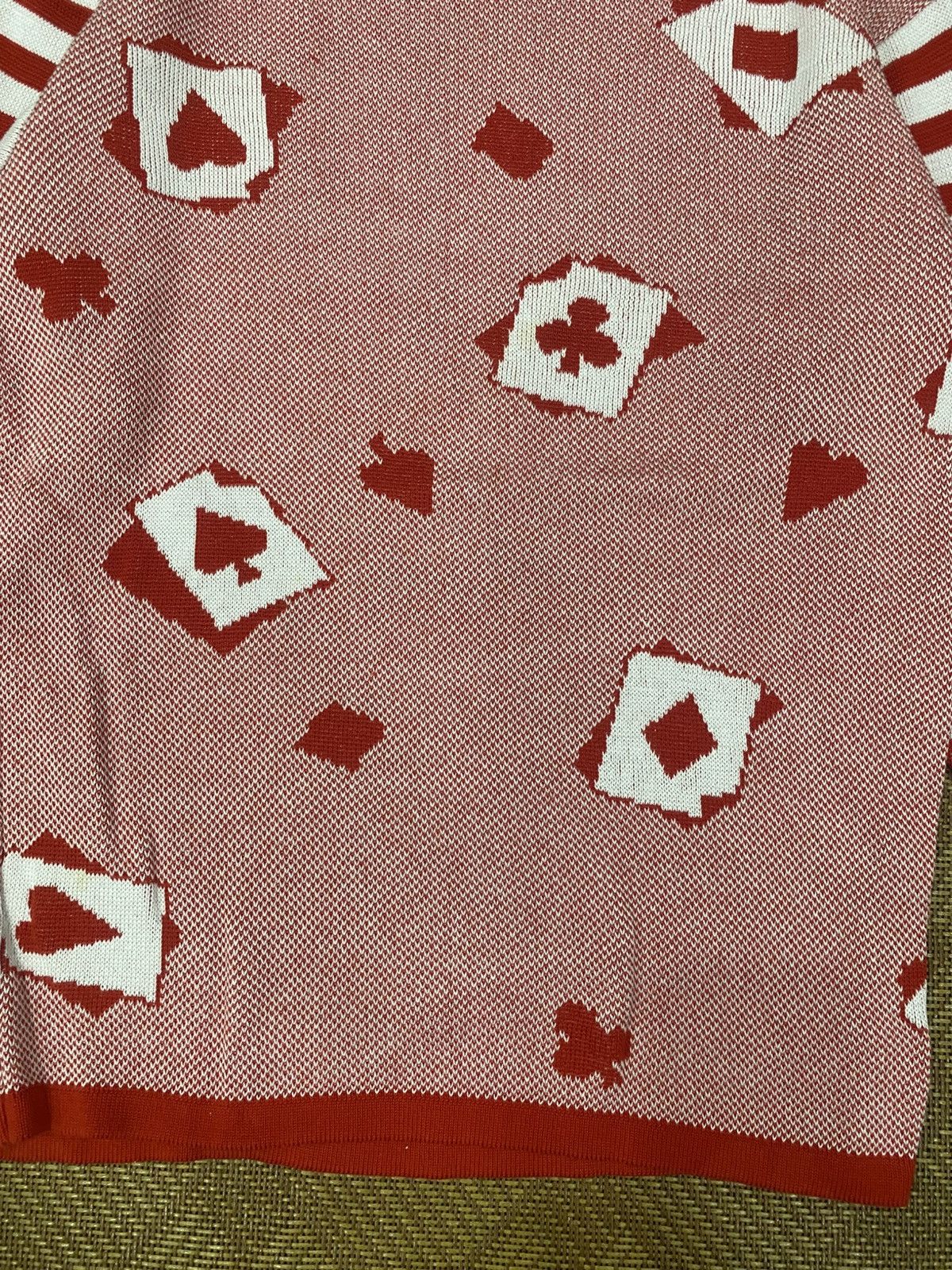 Givenchy [ARCHIVE] GIVENCHY LIFE "Playing Card" Intarsia Knit Sweater Size US S / EU 44-46 / 1 - 2 Thumbnail
