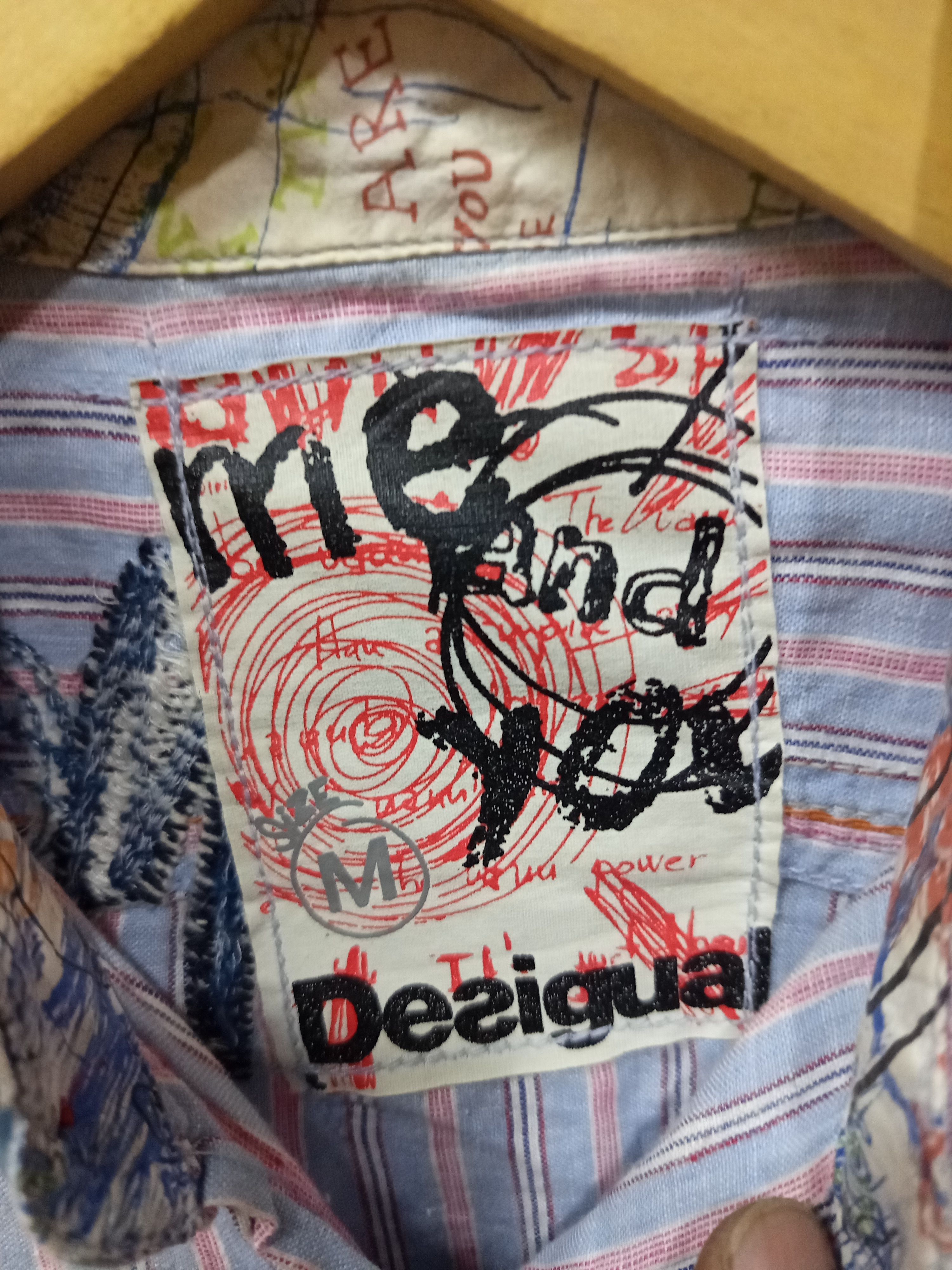 Desigual Desigual Striped Linen Shirt Size US M / EU 48-50 / 2 - 13 Thumbnail