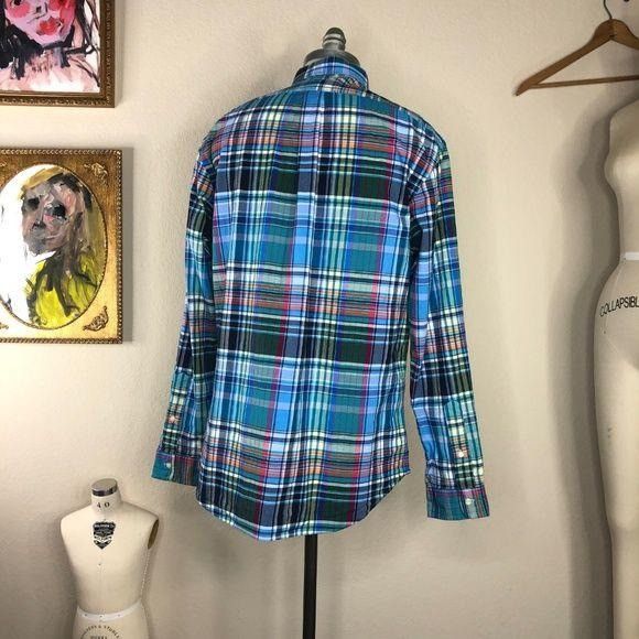 Polo Ralph Lauren Polo Ralph Lauren Plaid Multi Color Slim Fit Butto Size US XL / EU 56 / 4 - 4 Thumbnail