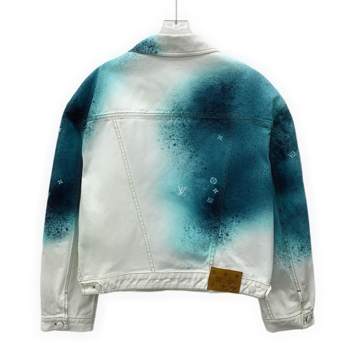 Louis Vuitton Louis Vuitton 23 Colorblocked Logo Printed Denim Jacket Size US L / EU 52-54 / 3 - 2 Thumbnail