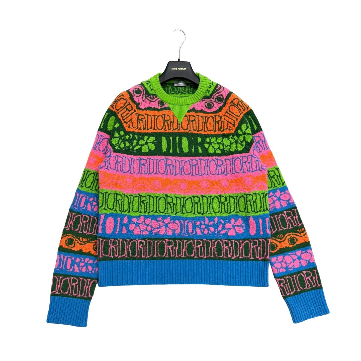 Dior Dior Multi-Color Logo Knit Sweater Size S Size US S / EU 44-46 / 1 - 1 Thumbnail