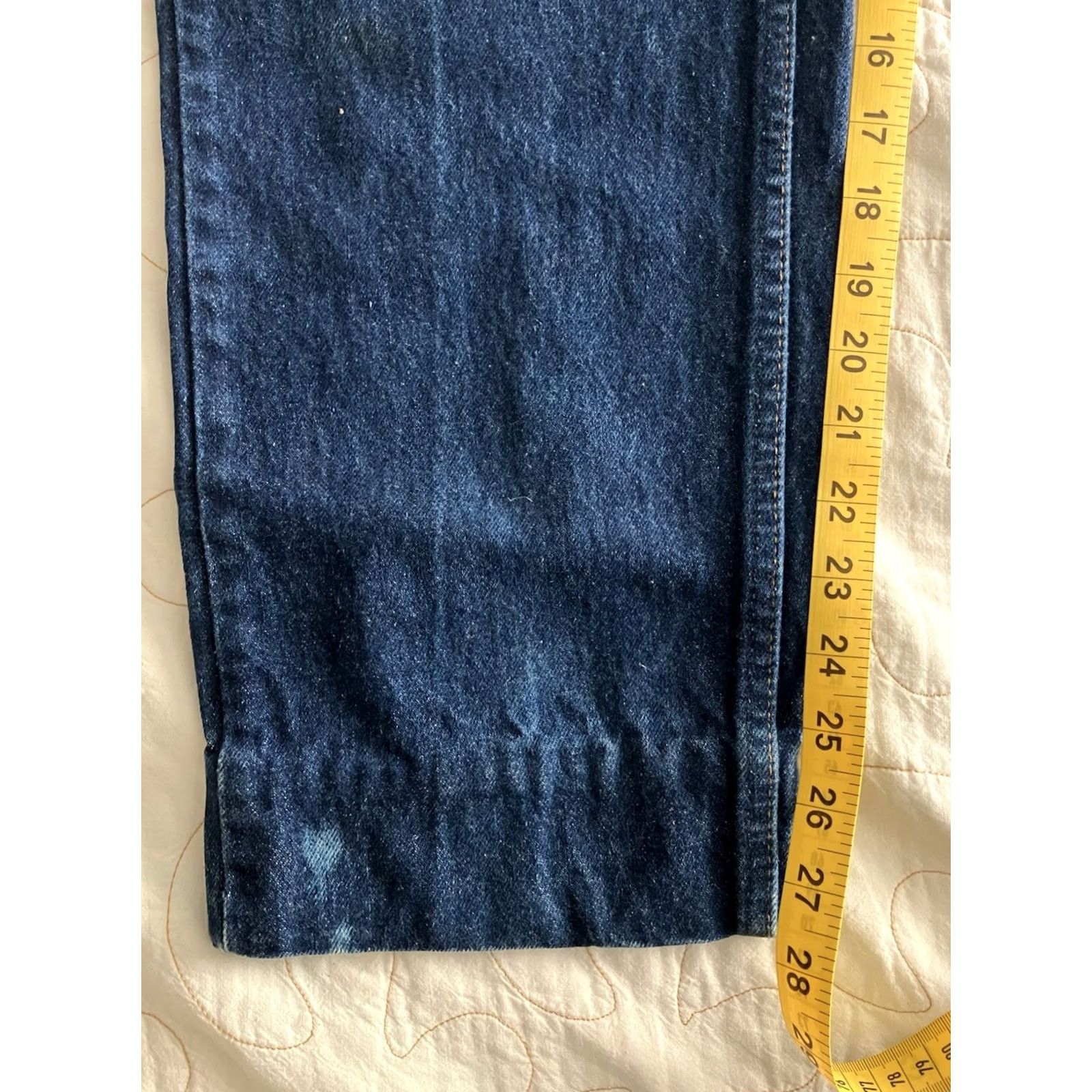 Levi's Levi's 505 Jeans Regular Fit Denim 36x28 Blue Orange Tab 80s 90s Mens Straight Citations: USA Size US 36 / EU 52 - 7 Thumbnail