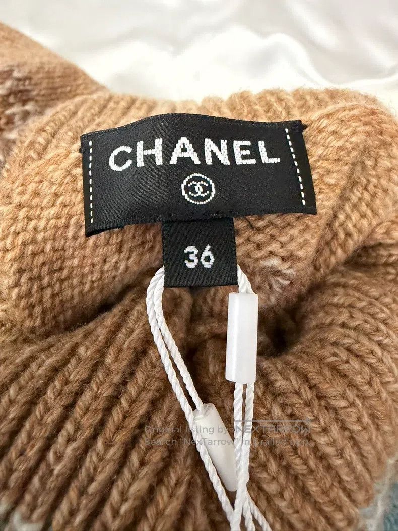 Chanel Chanel Ski card brown blue black three-colour sweater Size XS / US 0-2 / IT 36-38 - 6 Thumbnail