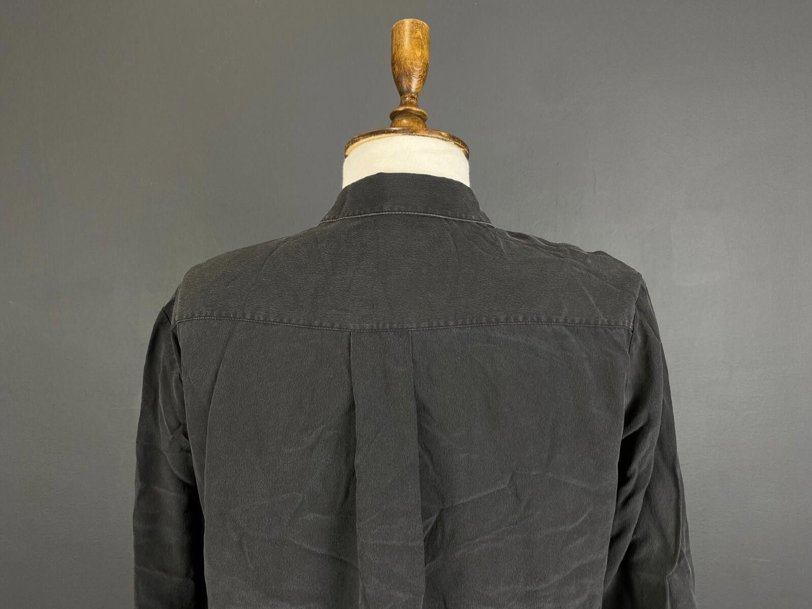 The Kooples The Kooples Black Lightweight Button Down Shirt Size M Size M / US 6-8 / IT 42-44 - 7 Thumbnail