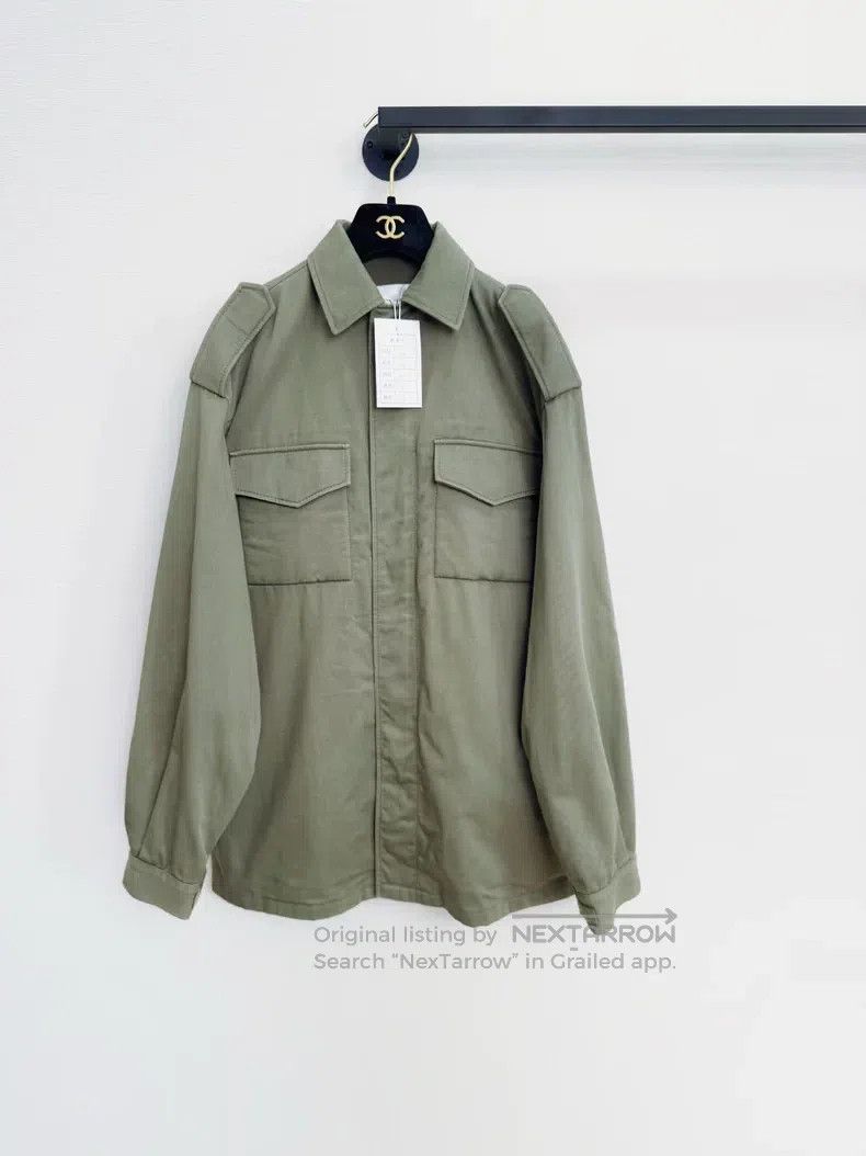 Valentino Valentino Army green denim jacket Size US XXS / EU 40 - 1 Thumbnail