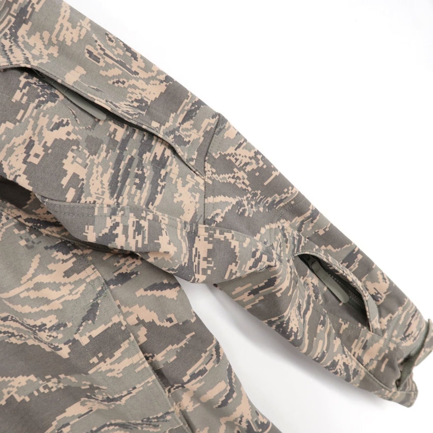 Vintage Massif Elements Jacket Men S Gray Green Tiger Stripe Flame Resistant Fleece USA Size US S / EU 44-46 / 1 - 5 Thumbnail