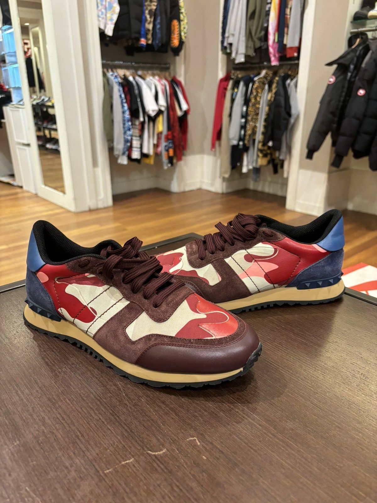 Valentino rock runners red sales