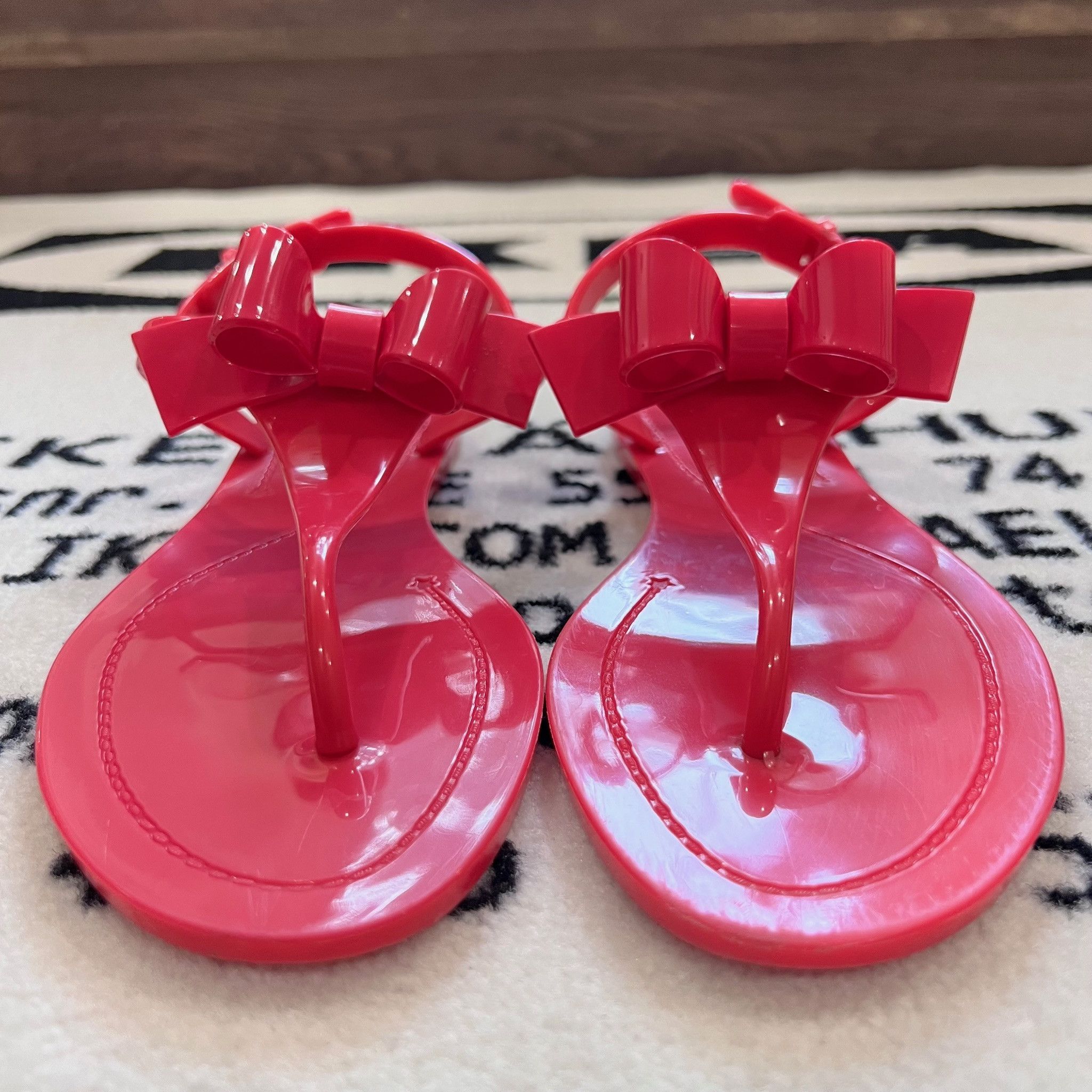 RED Valentino RED Valentino Bow Rubber Sandal - Size 35EU Size US 5.5 / IT 35.5 - 2 Thumbnail