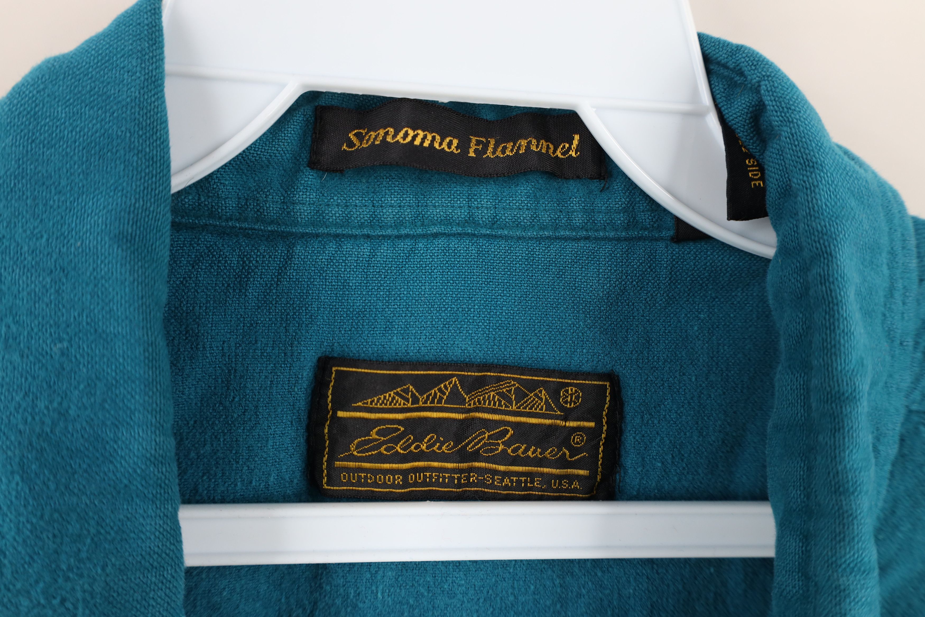 Eddie Bauer × Vintage Vintage 90s Eddie Bauer Cloth Sonoma Flannel Button Shirt Size US XL / EU 56 / 4 - 8 Thumbnail