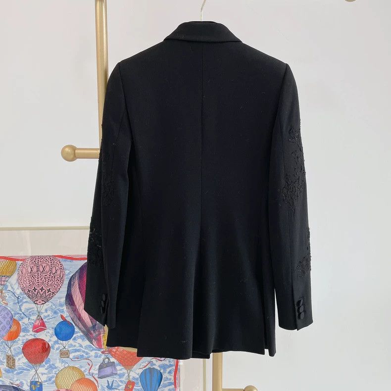 Valentino Valentino Black lace blazer Size XXS / US 00 / IT 34 - 2 Thumbnail
