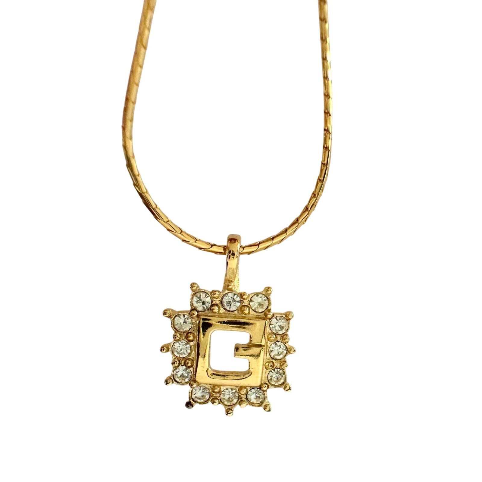Givenchy Givenchy G with Burst of Rhinestones Necklace Size ONE SIZE - 2 Thumbnail