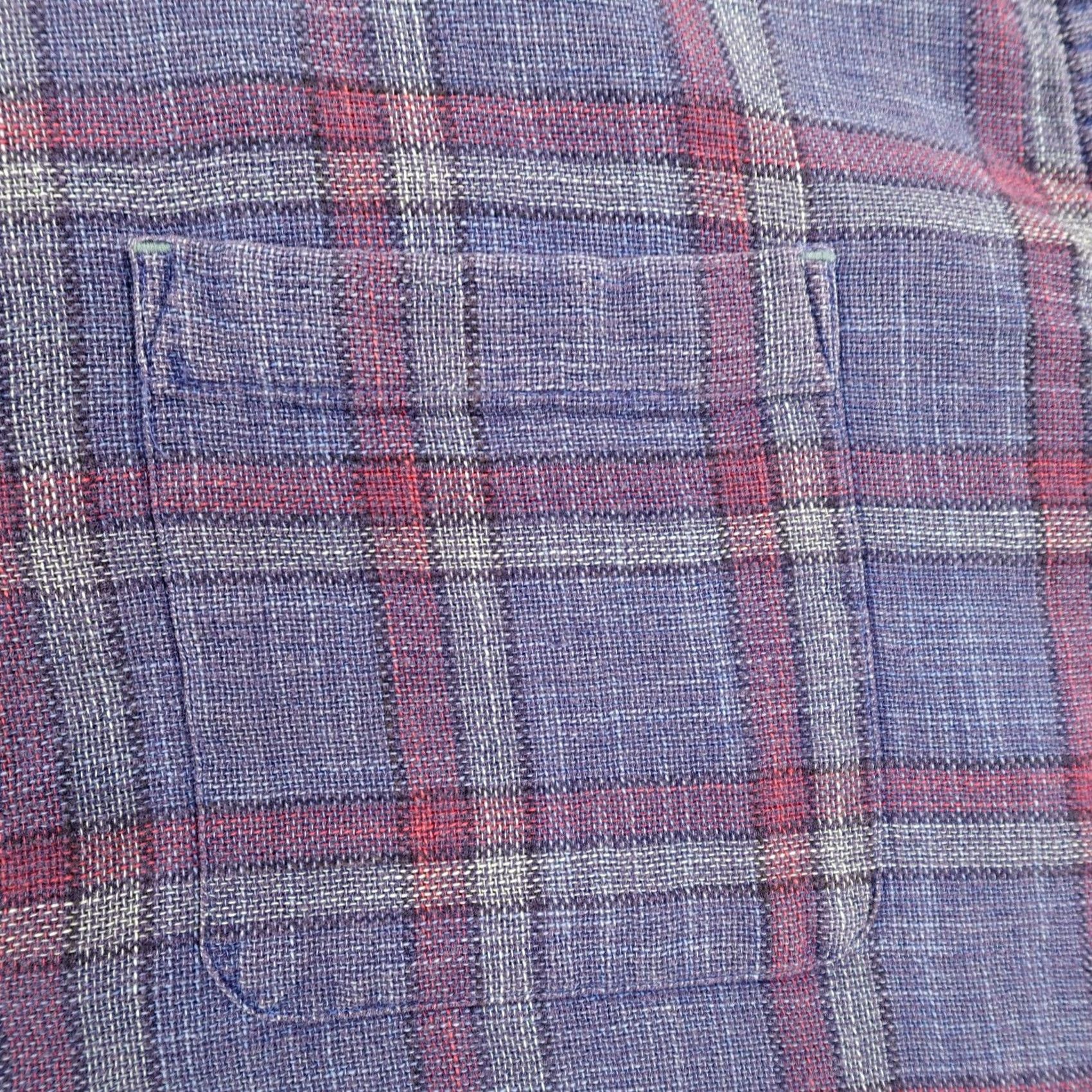 Carbon2Cobalt Carbon 2 Cobalt Shirt Mens XL Blue Red Plaid Short Sleeve Button Casual Size US XL / EU 56 / 4 - 3 Thumbnail