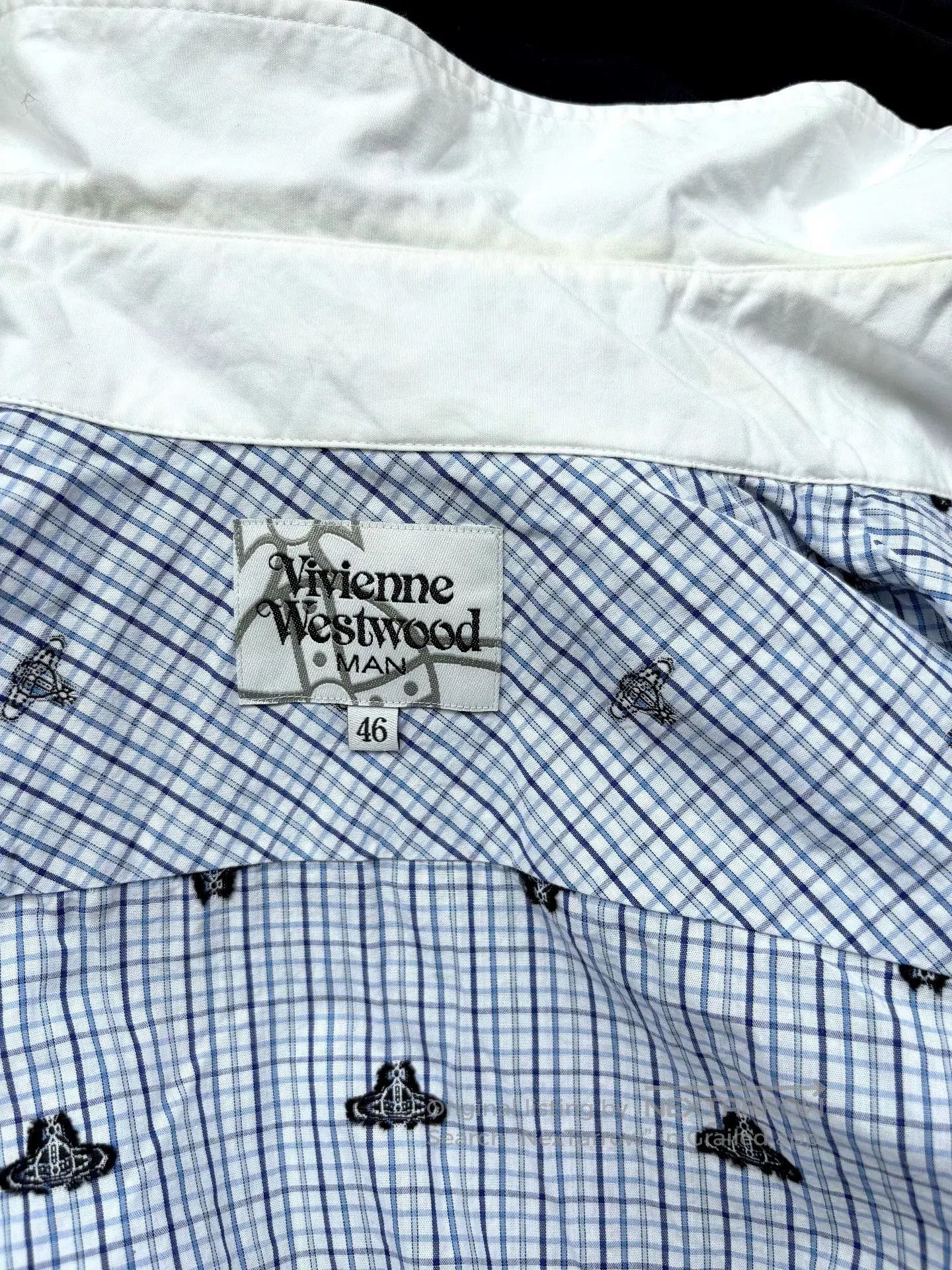Vivienne Westwood vivienne westwood blue checkered saturn shirt. Size XL / US 12-14 / IT 48-50 - 9 Thumbnail