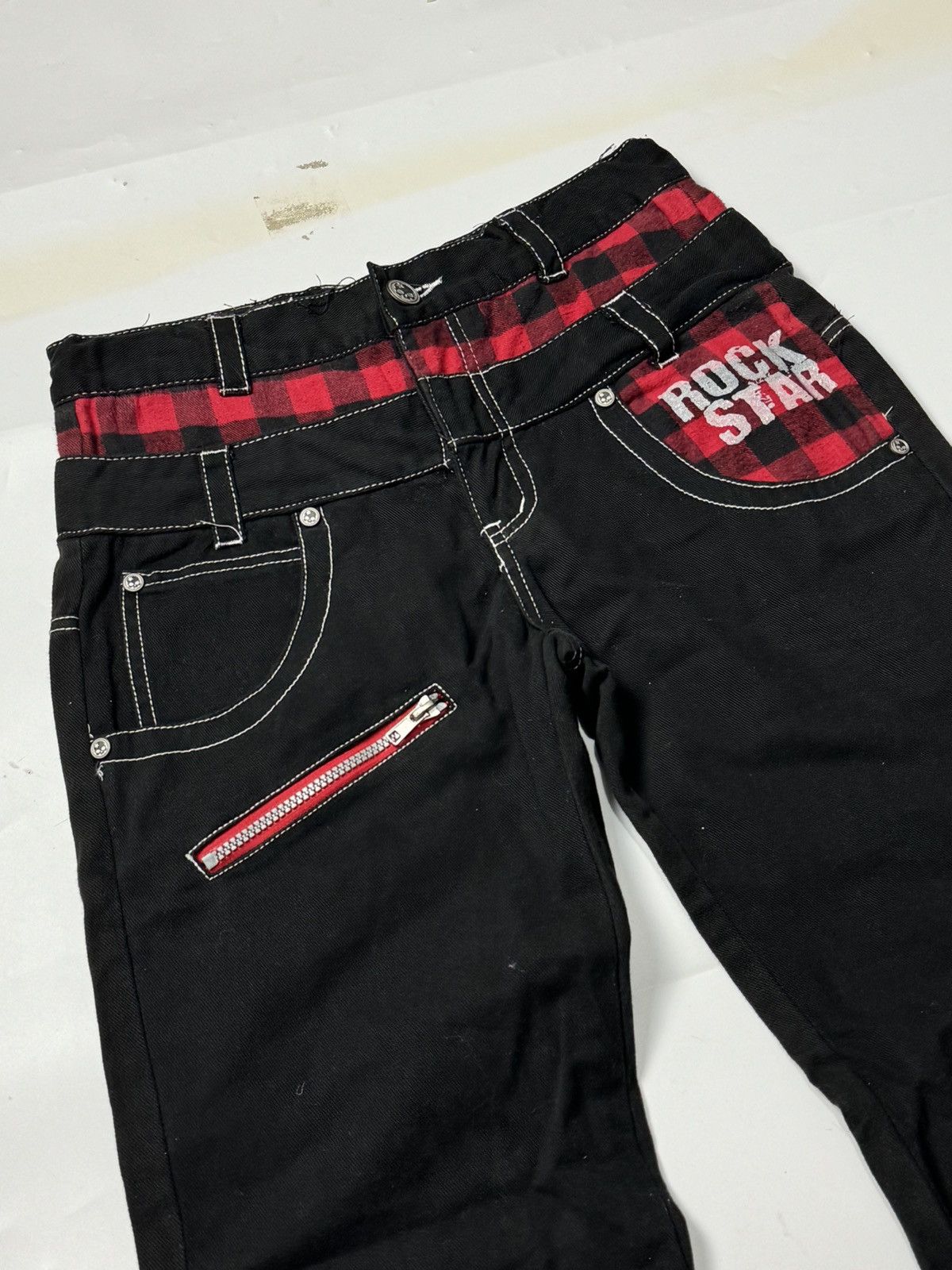 If Six Was Nine × Japanese Brand × PPFM Double Waist Rock Star Ba-tsu Long Pants Ifsix Lgb Style Size US 30 / EU 46 - 4 Thumbnail