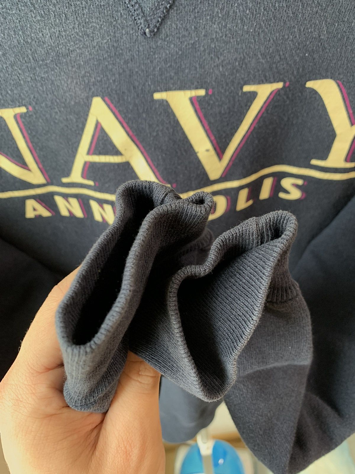 Champion Champion Navy Annapolis vintage sweatshirt made in USA Size US M / EU 48-50 / 2 - 7 Thumbnail