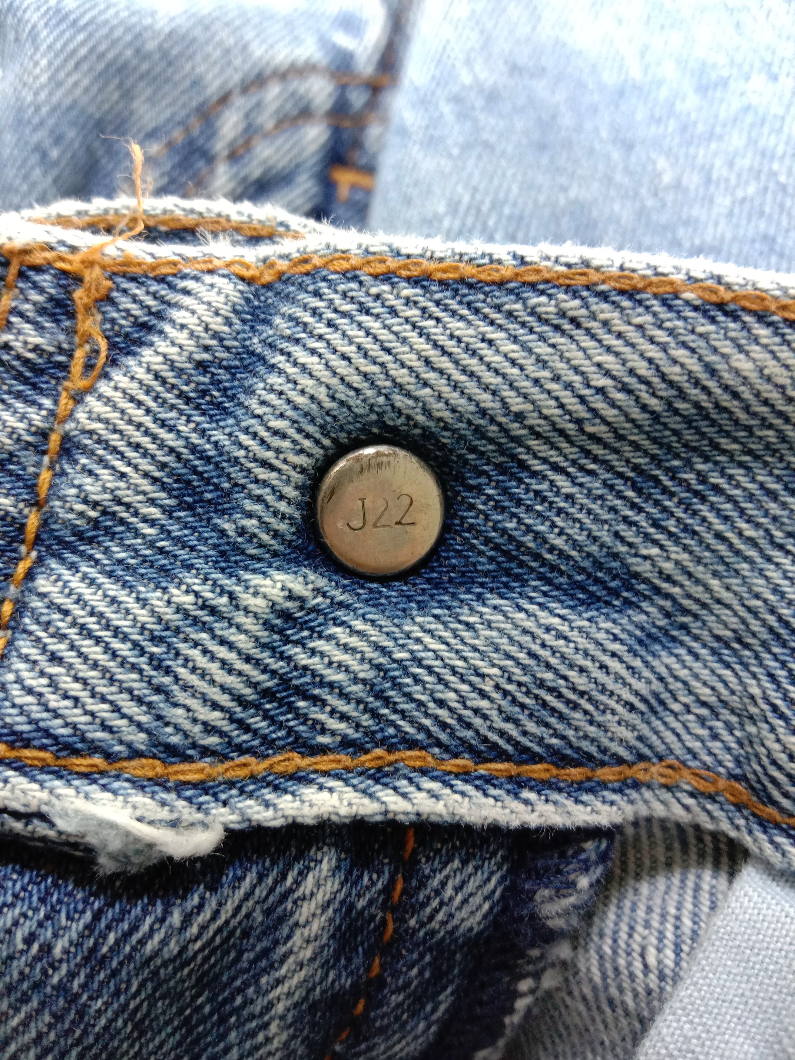 Levi's Vintage 90s Levi's 701 Big E Selvedge Jeans Blue Wash Denim Size 26" / US 2 / IT 38 - 7 Thumbnail