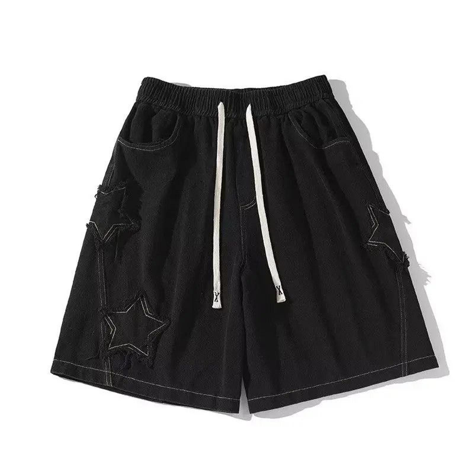 Vintage Black Star Embroidered Cargo Shorts Size US 32 / EU 48 - 5 Thumbnail