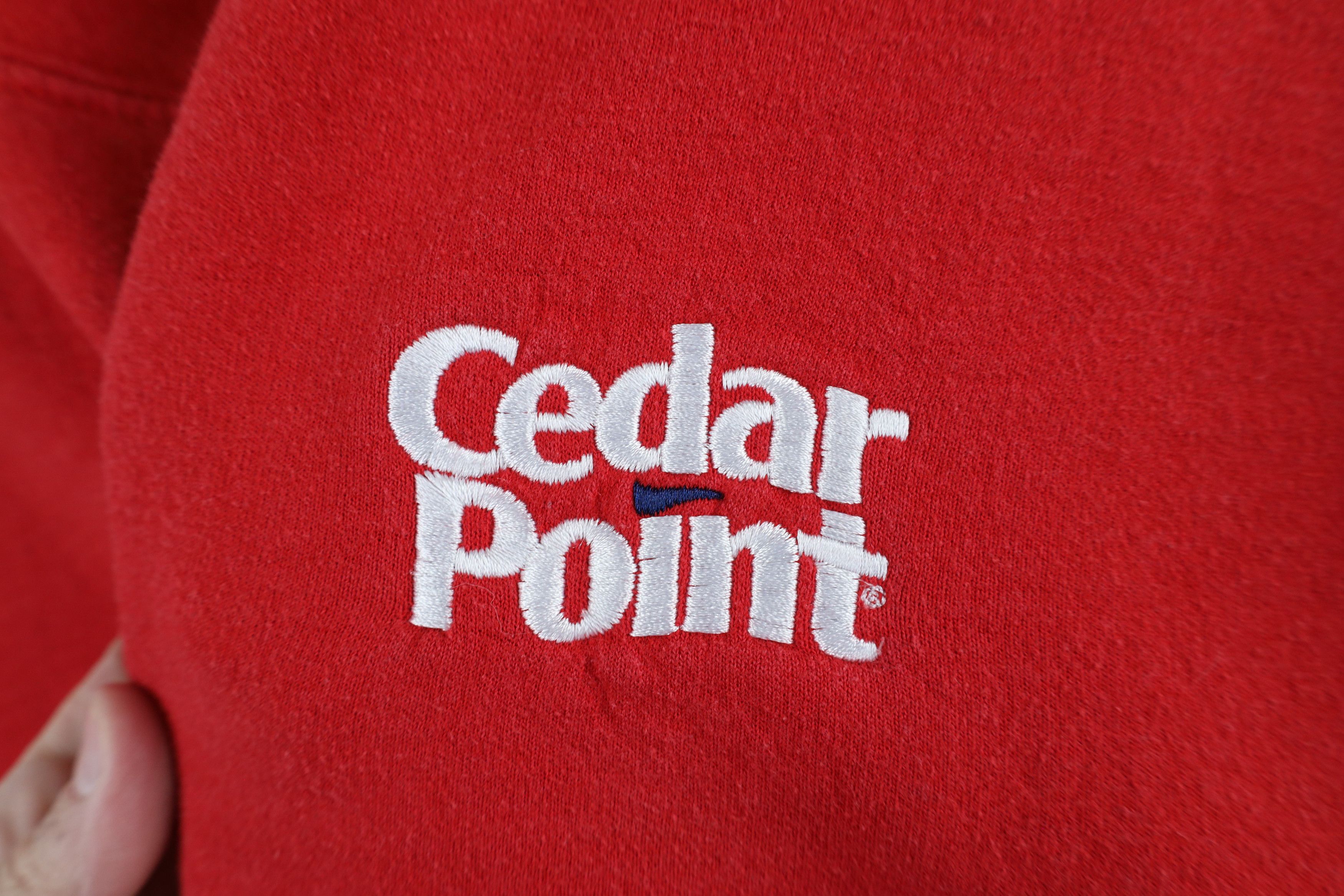 Vintage Vintage 90s Y2K Spell Cedar Point Amusement Park Sweatshirt Size US XL / EU 56 / 4 - 4 Thumbnail