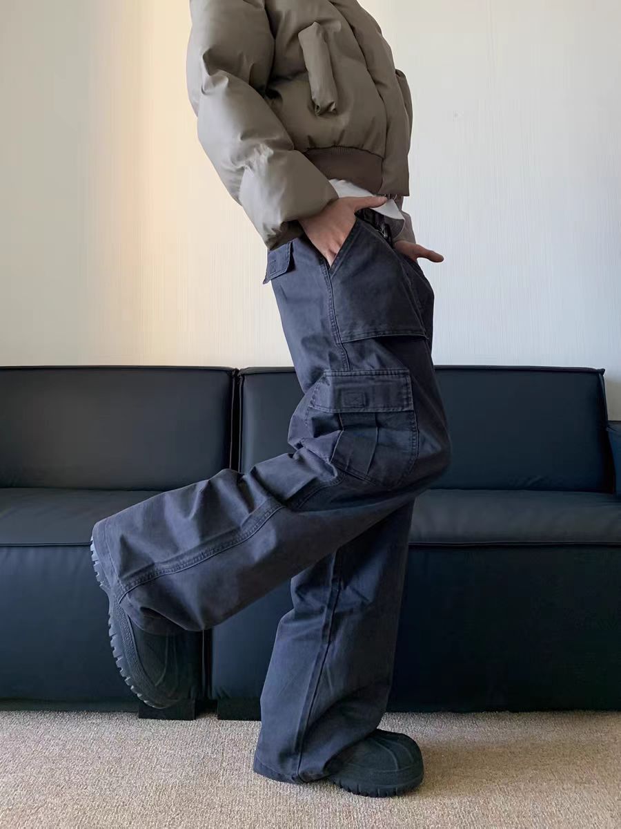Japanese Brand × Vintage Vintage straight leg workwear washed baggy casual pants Size US 30 / EU 46 - 3 Thumbnail