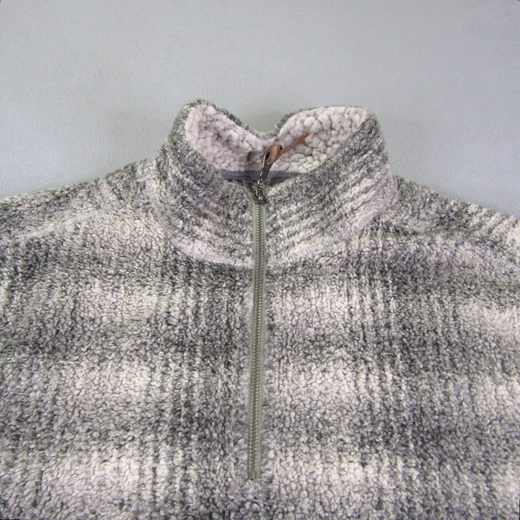 Vintage VINTAGE True Grit Sweater Womens M Gray Fleece Mock Neck 1/4 Zip Pullover Casual Outdoor Size M / US 6-8 / IT 42-44 - 2 Thumbnail