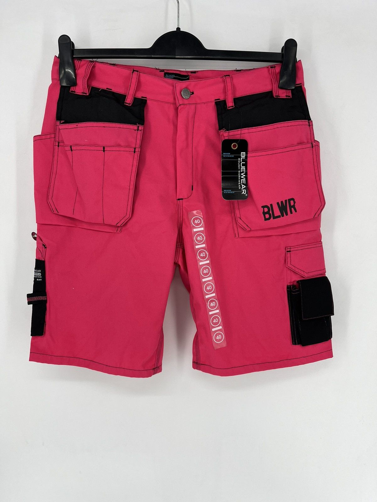 Global Work Bluewear Rough Workwear Holster Cargo Multi Pocket Shorts Size US 32 / EU 48 - 1 Thumbnail