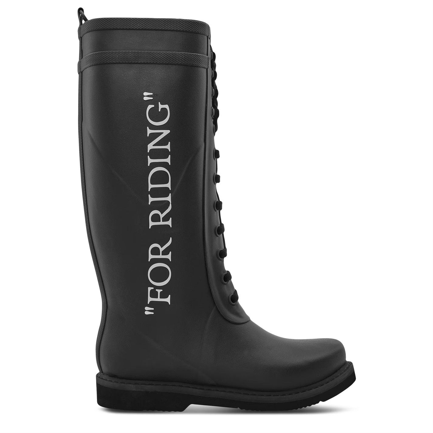 Off-White o1g2r1mq0125 For Riding Boots in Black & White Size US 7 / IT 37 - 3 Thumbnail