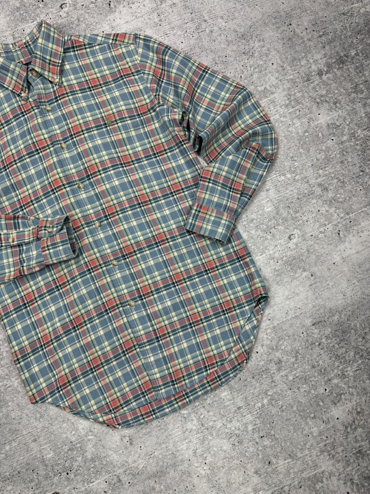 Polo Ralph Lauren × Vintage Vintage Y2K Style Ralph Lauren Plaid Checkered Flannel Shirt Size US S / EU 44-46 / 1 - 3 Thumbnail