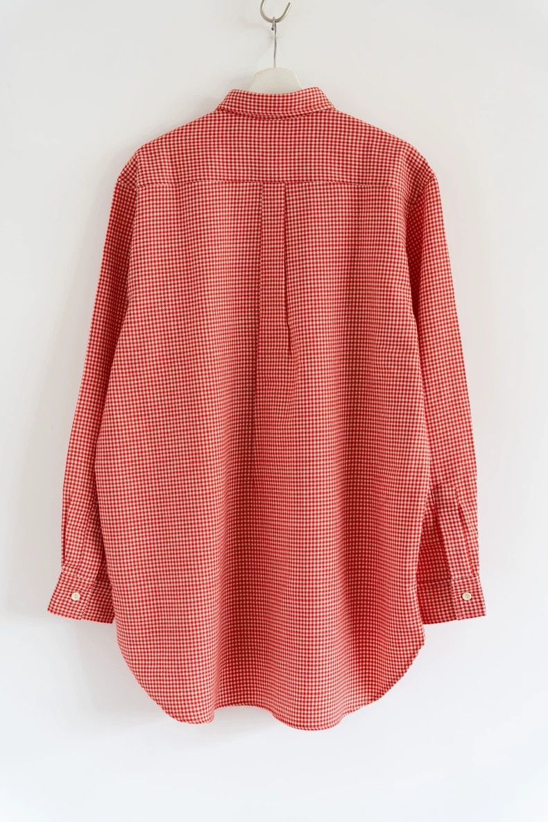 Yohji Yamamoto Yohji Yamamoto 93aw houndstooth red shirt 2503-Nextarrow Size US M / EU 48-50 / 2 - 2 Thumbnail