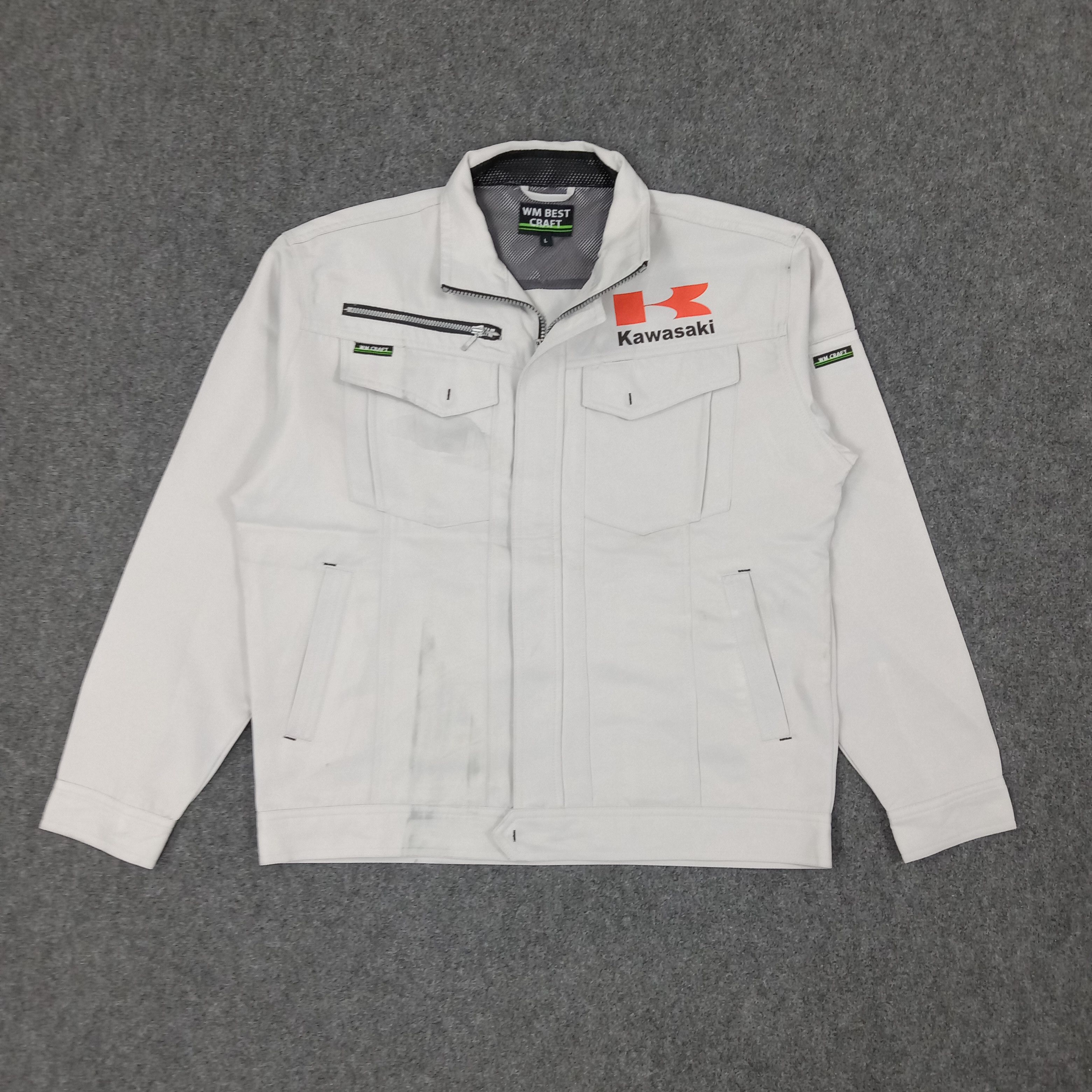 Japanese Brand × Vintage Kawasaki Japanese Motorsports Racing Custom Jacket Size US M / EU 48-50 / 2 - 3 Thumbnail