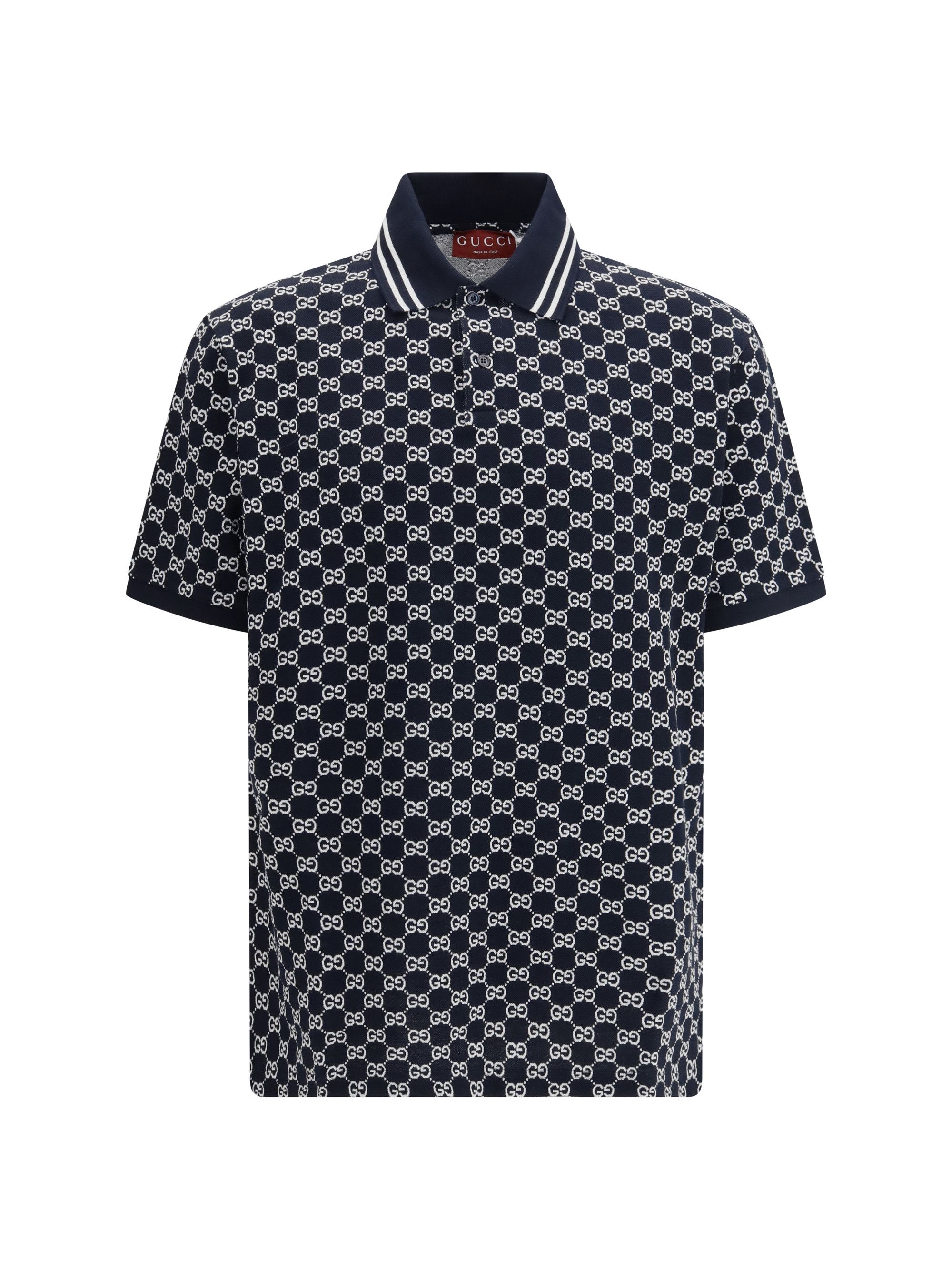 Gucci GG jacquard cotton piqué Polo Size US XS / EU 42 / 0 - 1 Thumbnail