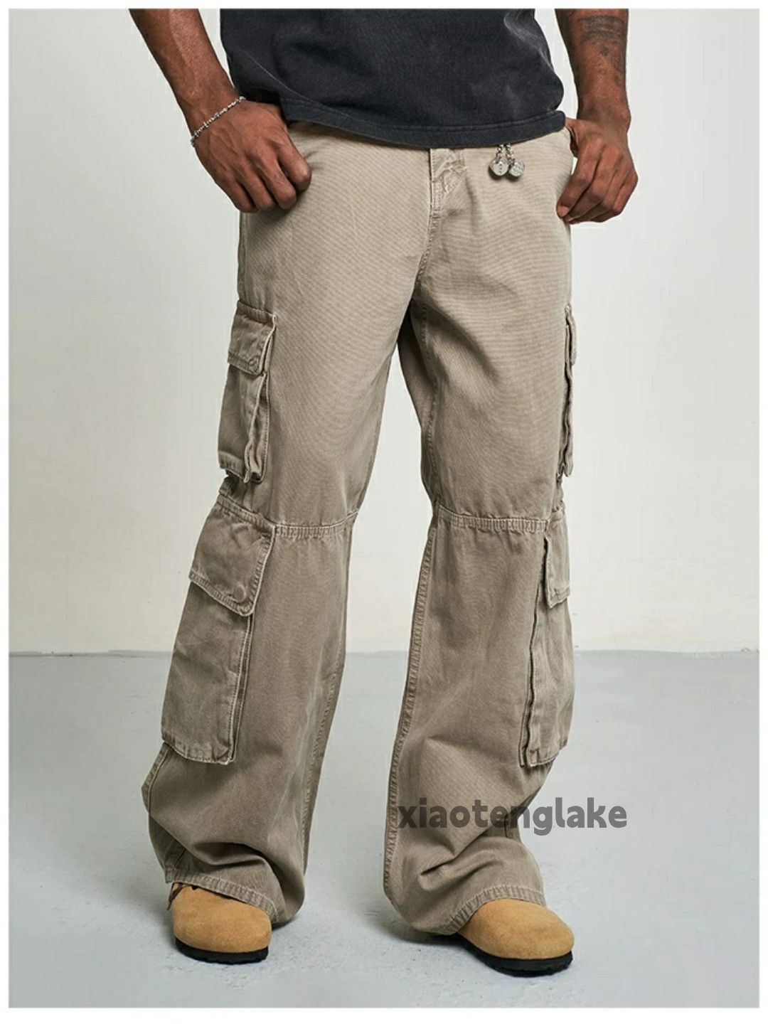 Designer × Japanese Brand × Vintage washed faded double cargo utility military cargo pants Size US 33 - 1 Thumbnail