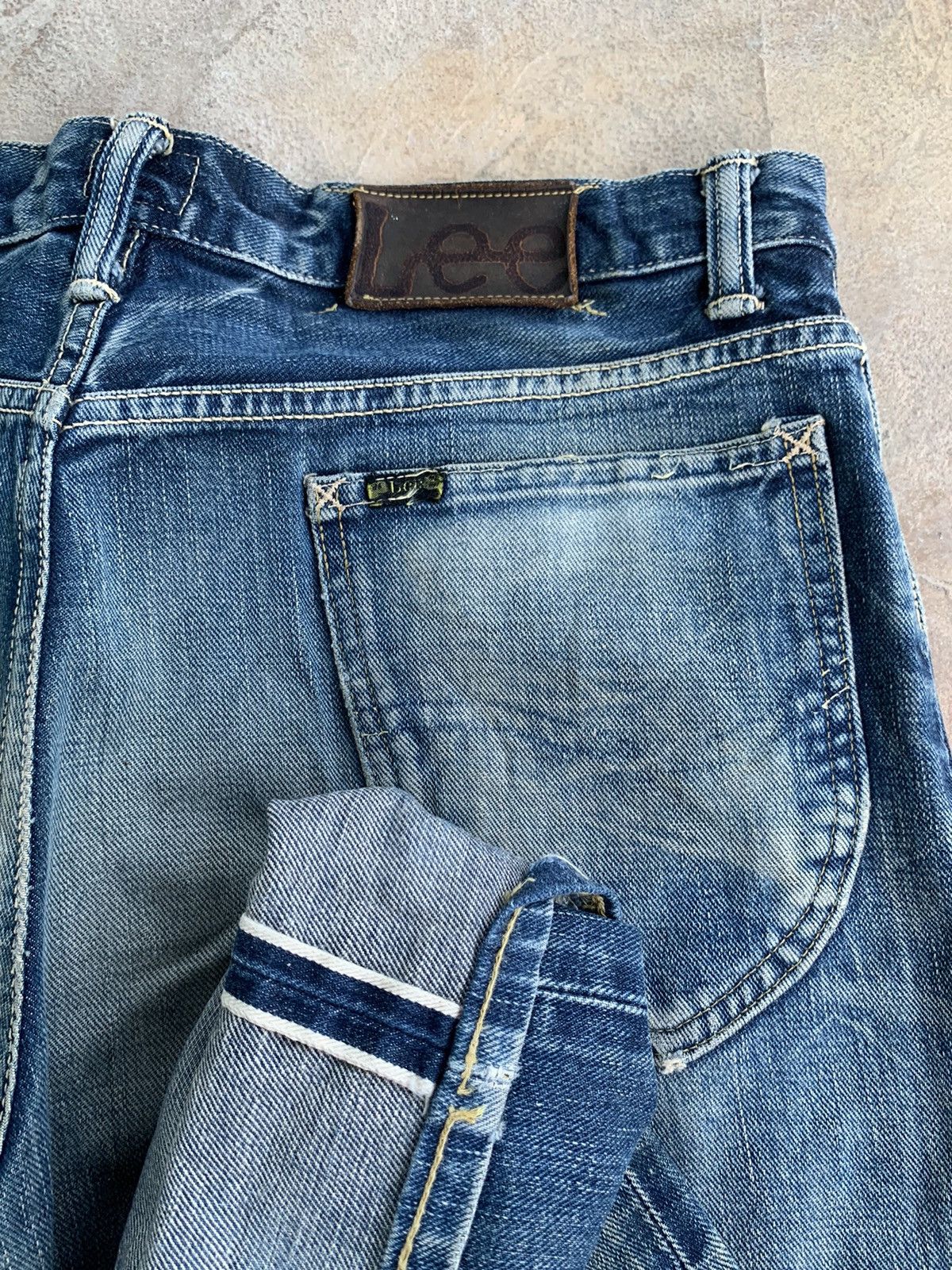 Lee Vintage Lee Raiders Selvedge Rusty Distressed Denim Size US 32 / EU 48 - 3 Thumbnail