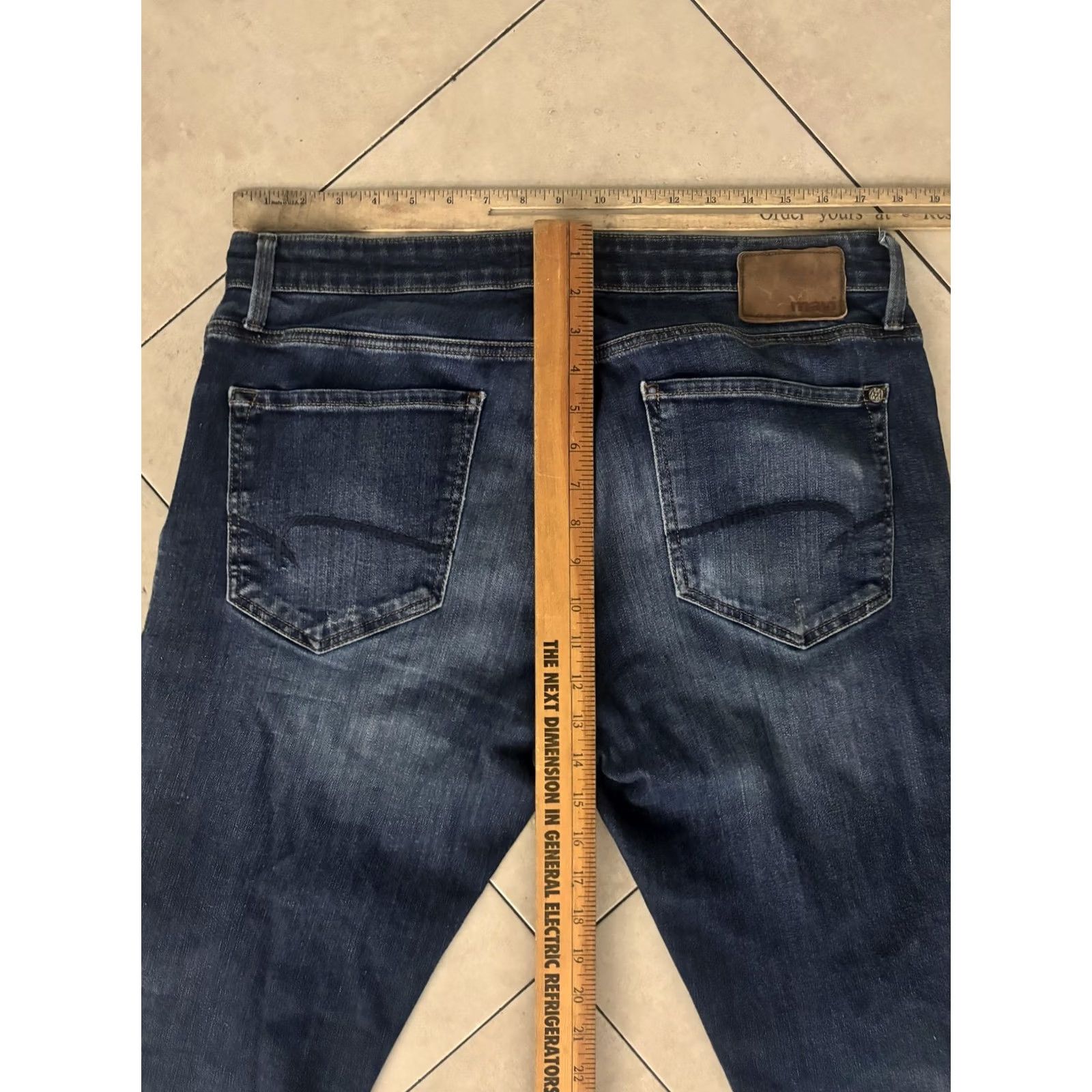 Mavi Mavi Jeans Mens 38 32 Blue Medium Wash Slim Tapered Distressed Denim Pants Size US 38 / EU 54 - 7 Thumbnail
