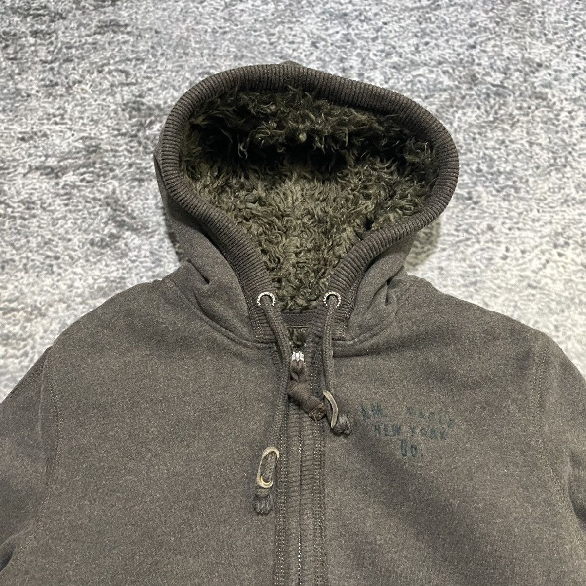 American Eagle Outfitters Vintage Y2K/2000s American Eagle Fur Skater Zip Up Hoodie Size US L / EU 52-54 / 3 - 4 Thumbnail
