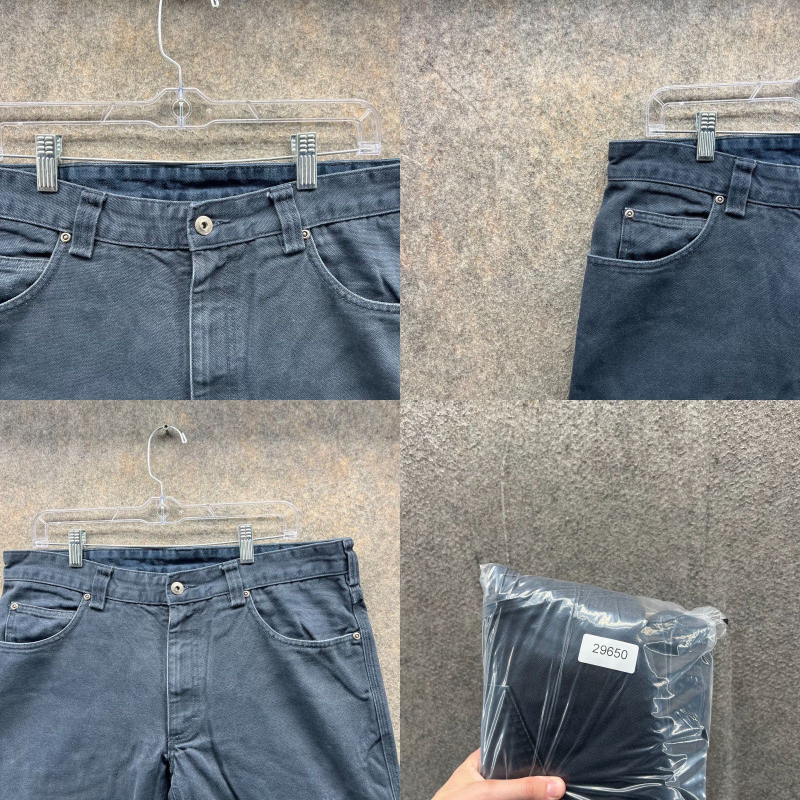Vintage VINTAGE Duluth Jeans Mens 36x32 Blue Navy Chino Trouser Cotton Preppy Straight Baggy Jeans Size US 36 / EU 52 - 8 Thumbnail