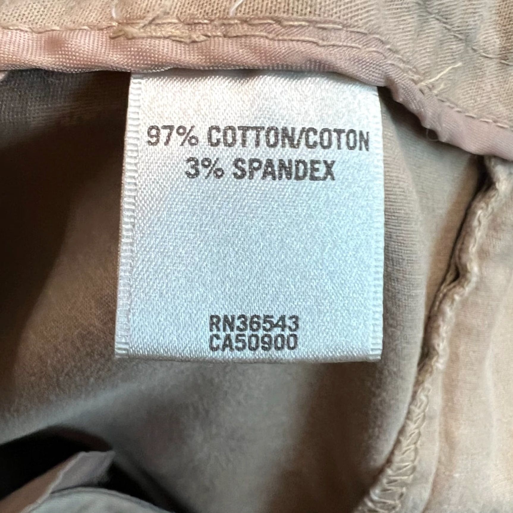 Van Heusen Van Heusen Women's Khakis Pants Size 14 36X27 Stretch Cotton Blend Brown Casual Workwear Size 36" / US 14 / IT 50 - 7 Thumbnail
