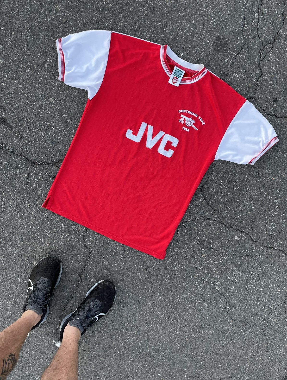 Vintage Vintage Arsenal 4 Vieira 1985 Score Soccer Jersey Blokecore Size US M / EU 48-50 / 2 - 3 Thumbnail