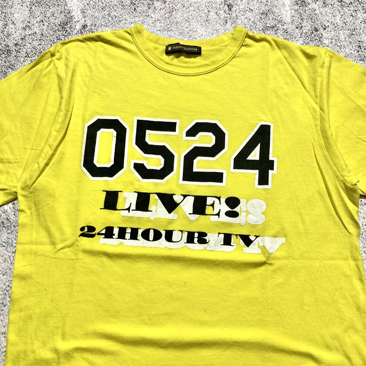 Japanese Brand Vintage 24 Hour Television Big Logo T-shirt Yellow Size US M / EU 48-50 / 2 - 2 Thumbnail