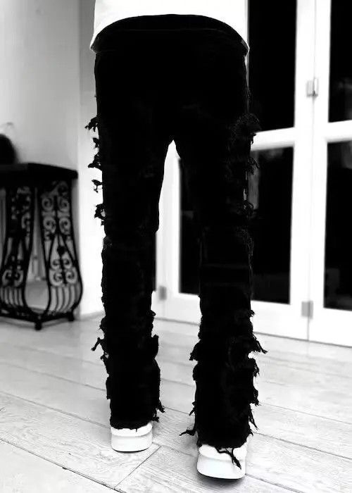 Japanese Brand Heavyweight Streetwise Stretch Patch Jeans Size US 32 / EU 48 - 6 Thumbnail